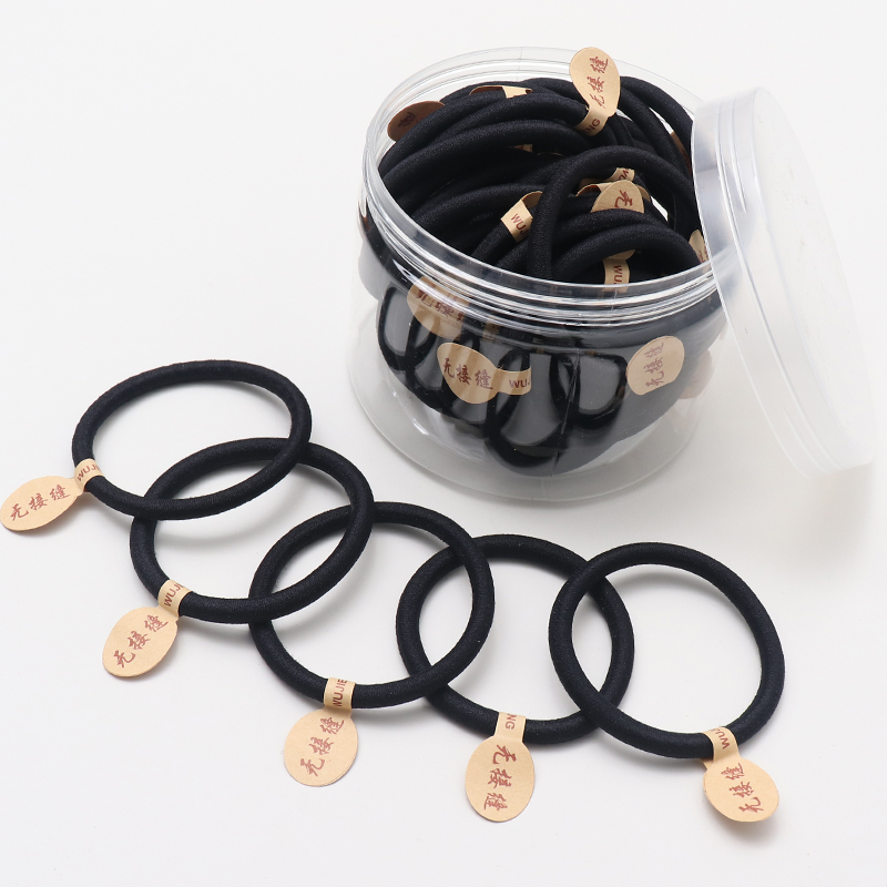 高弹力耐用韩版黑色魅玖橡皮筋