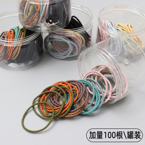 黑色简约气质网红森系发绳马尾
