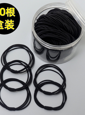 头绳女扎头气质新款皮套黑色高弹力发圈发饰绑头发橡皮筋发绳成人