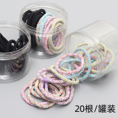 简约高弹力基础橡皮筋女扎头耐用不伤发爆发头绳皮套马尾发绳发圈