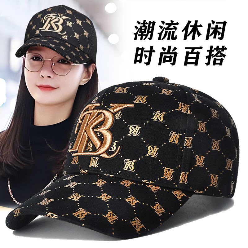 印花棒球帽女韩版潮新款帽子女春秋季时尚百搭显脸小出游鸭舌帽女