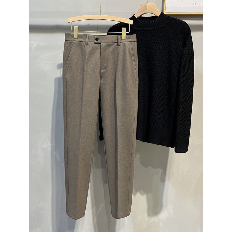 西装裤长男秋冬新款高级感毛呢九分小西裤韩版商务加厚休闲裤,女装/女士精品,西装裤/正装裤,淘宝优惠券,粉丝福利购,淘宝优惠卷