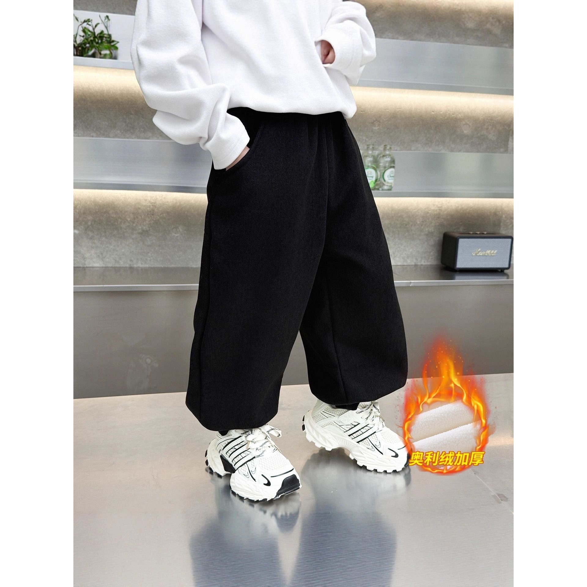 男童加绒灯芯绒裤子秋冬新款儿童奥粒绒运动卫裤柔软透气抗起球潮,童装/婴儿装/亲子装,儿童运动裤,淘宝优惠券,粉丝福利购,淘宝优惠卷