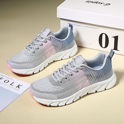 春夏运动鞋女2025新款软底防滑不累脚女鞋时尚休闲跑步鞋轻便舒适