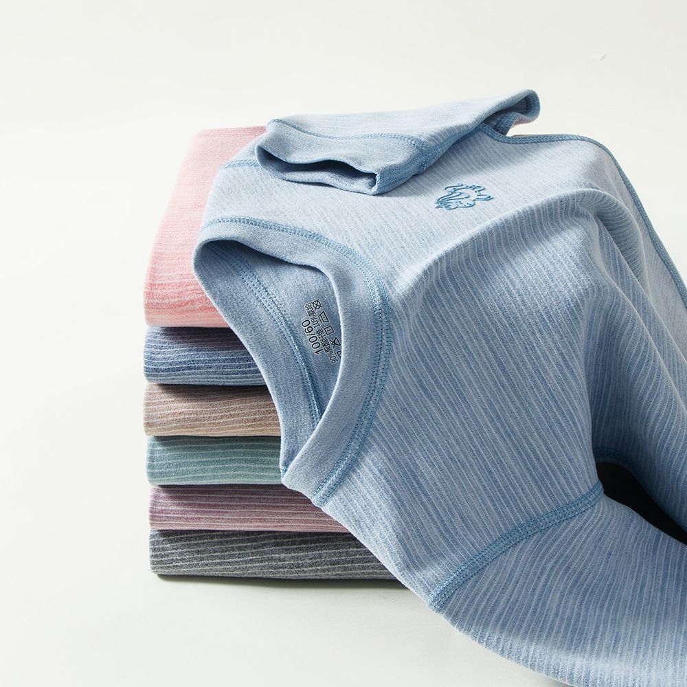 男女儿童圆领保暖内衣套装雪绒打底秋冬上领加厚秋衣秋裤中大童