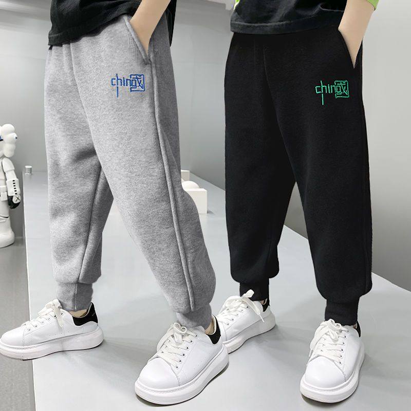 童装男童运动裤新款春秋装儿童裤子男孩长裤宽松卫裤束脚裤酷