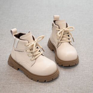 儿童马丁靴2025秋冬季新款女童单靴时尚软底中大童女孩休闲短靴