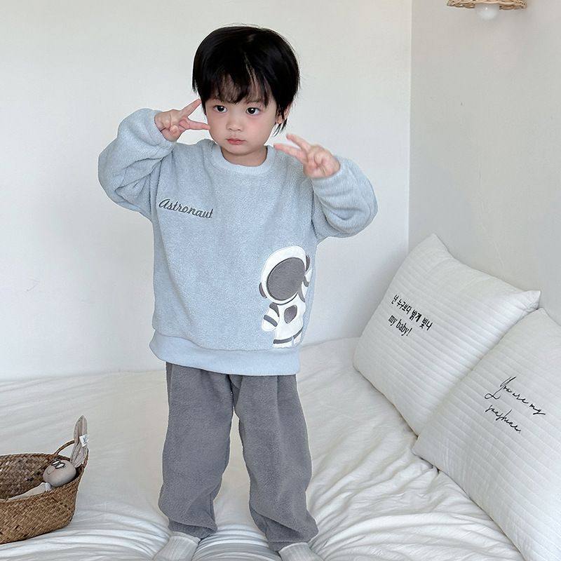 秋冬新款洋气儿童果粒绒家居服套装男女童加绒加厚保暖睡衣小码组,童装/婴儿装/亲子装,家居服套装,淘宝优惠券,粉丝福利购,淘宝优惠卷