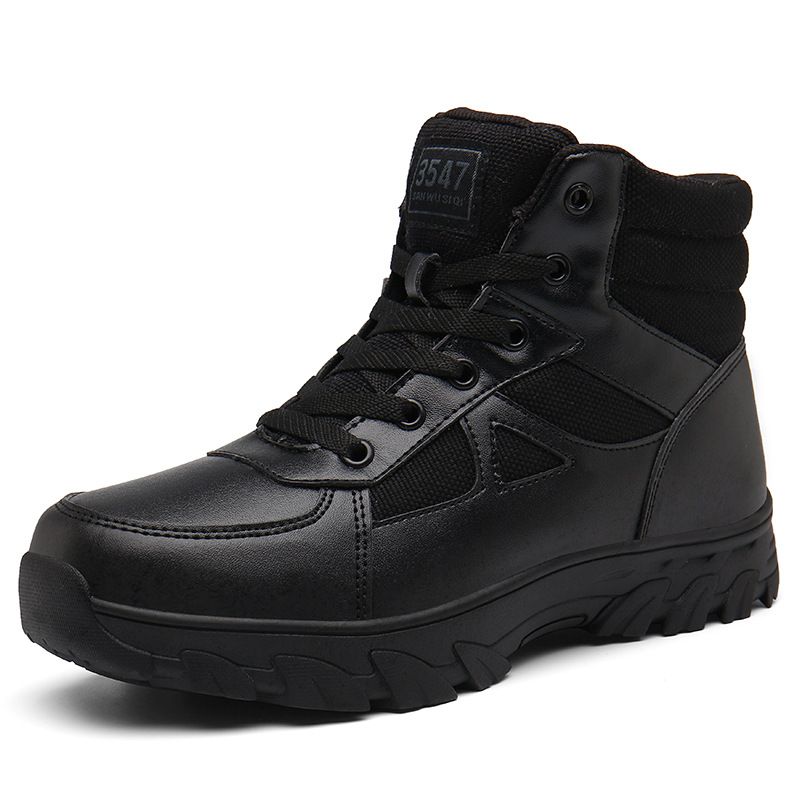 冬季男雪地靴防寒保暖加绒加厚棉鞋户外舒适防滑暖尚户外休闲