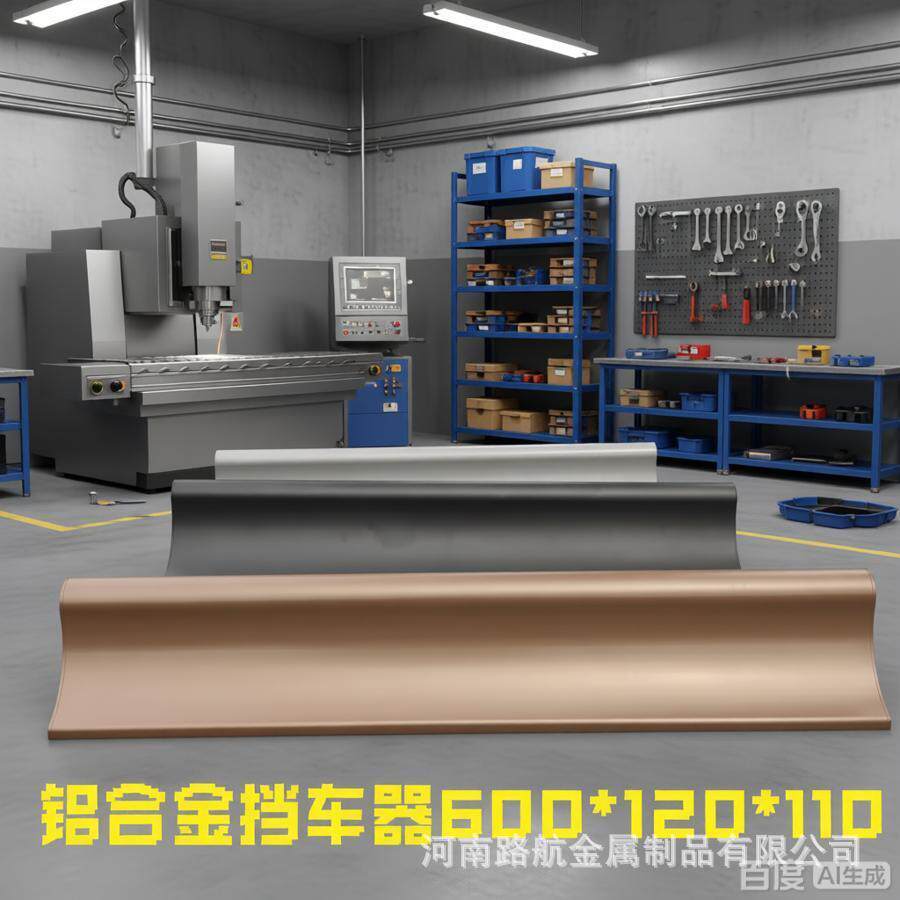 高端铝型材定位器倒车止退器铝合金限位器车轮挡车器车位阻挡器