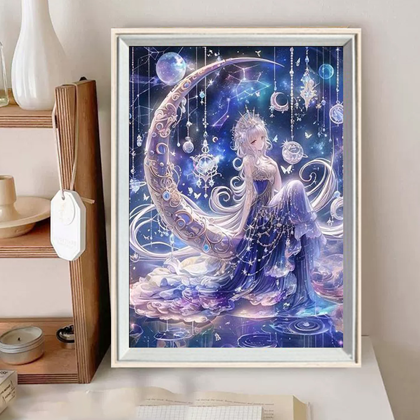 星月少女卡通女孩5d钻石画