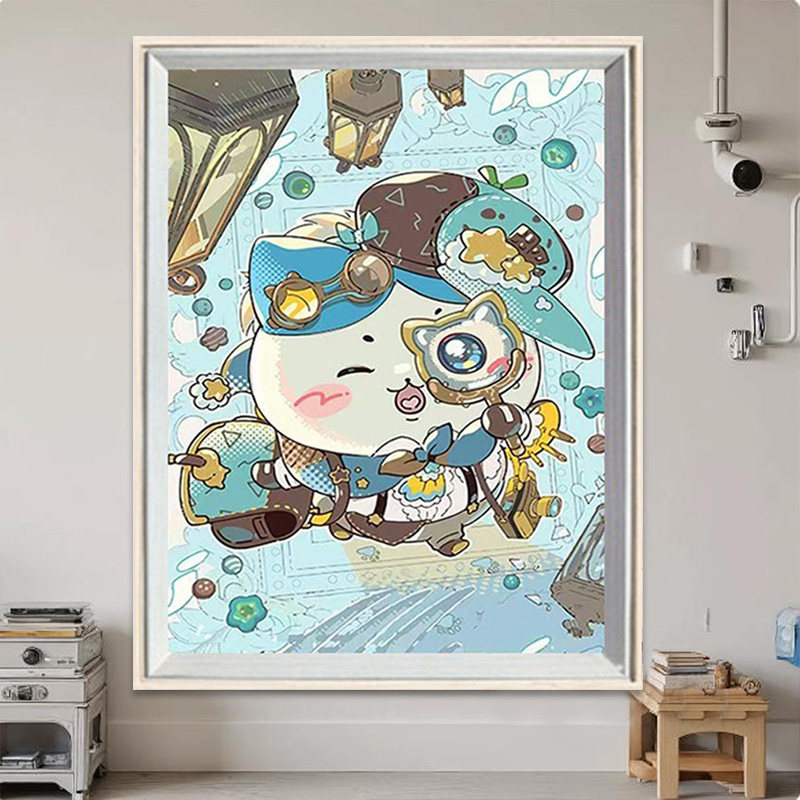 2025新款diy钻石画满钻乌萨奇01可爱手工小八乌萨奇有框装饰画,居家布艺,钻石绣,淘宝优惠券,粉丝福利购,淘宝优惠卷