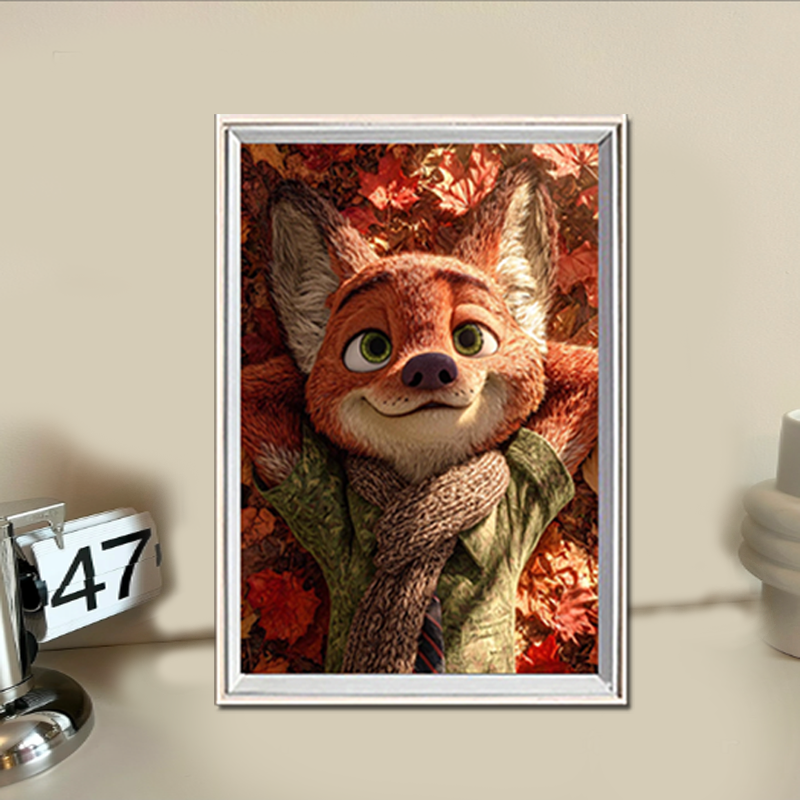 疯狂动物城狐尼克钻石画手工diy贴钻画卡通可爱动漫十字绣装饰画