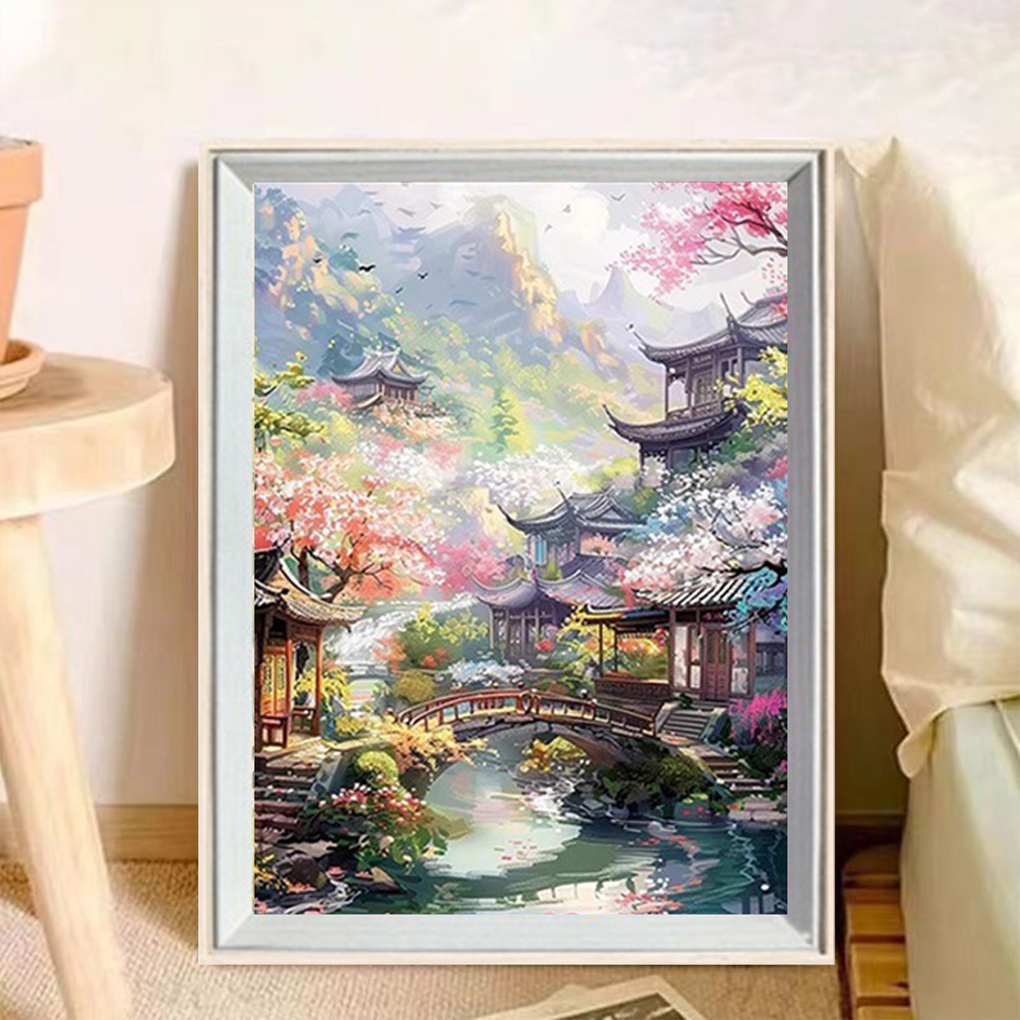 2025新款古风山水高难度钻石画