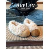 羊皮版 女保暖雪地鞋 小个子一脚蹬毛毛棉鞋 外穿内增高加绒勃肯鞋