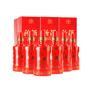 6瓶礼盒装 汾酒48度龙凤如意汾 山西杏花村清香型白酒整箱475ml