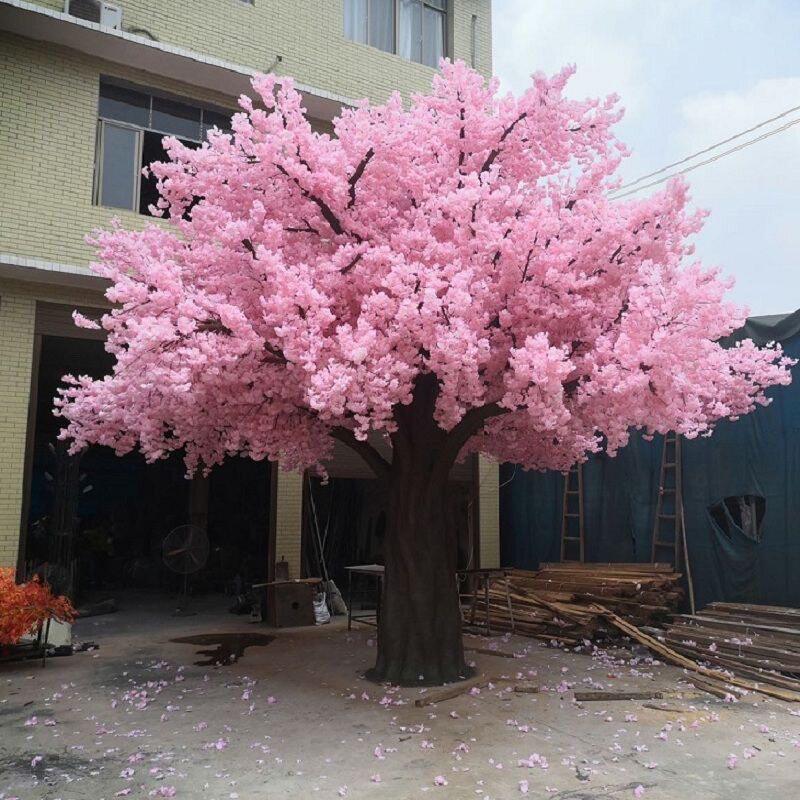 仿真桃花树樱花树假桃树仿真树花造景许愿树假树室内外用直销