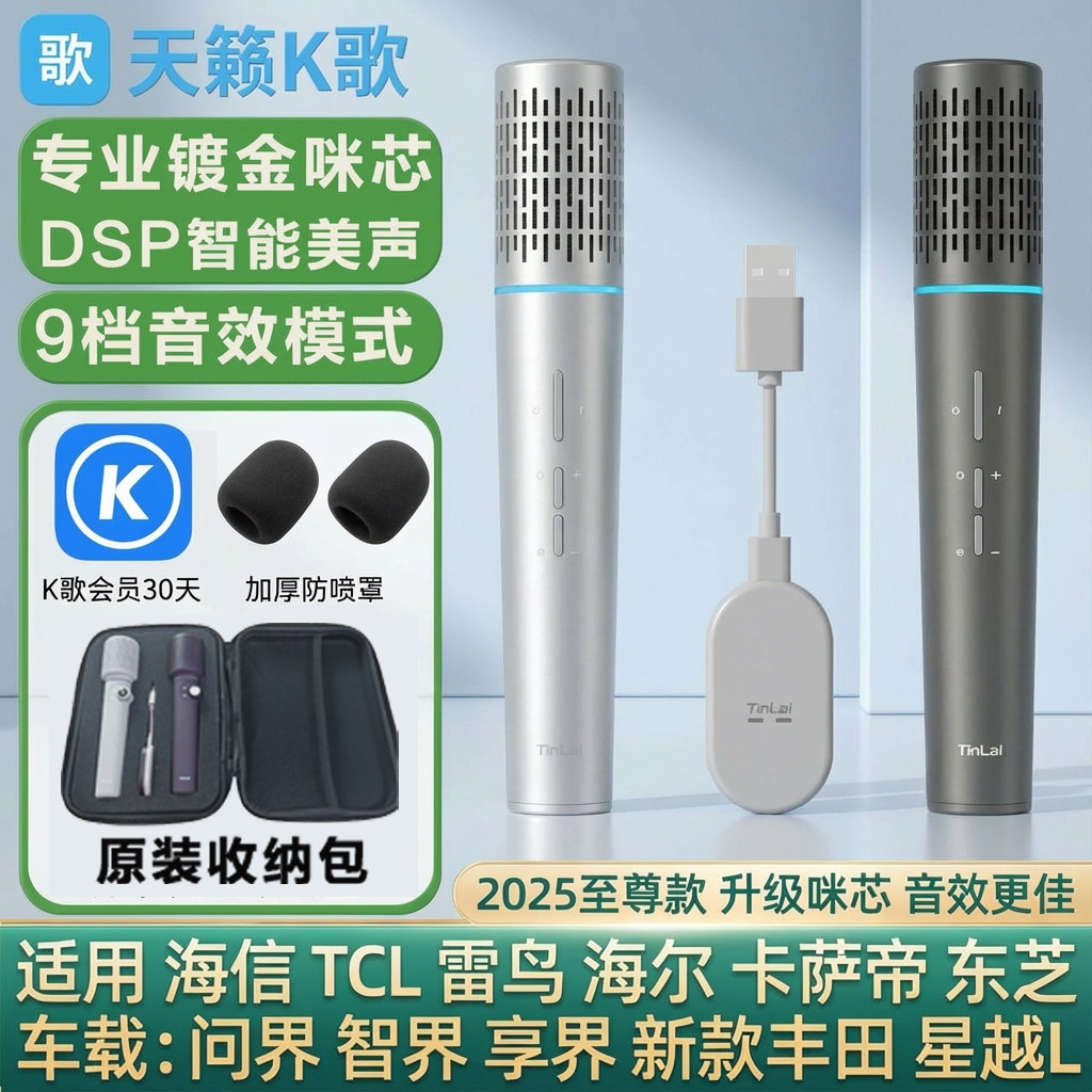 无线麦克风适用于海信大白闺蜜机X6 X7 X8 X8Pro电视K歌话筒