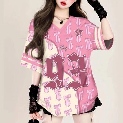 2025新款夏季短袖美式复古T恤