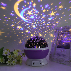 浪漫旋转星空灯创意满天星投影小夜灯生日礼物520情人节送给女生