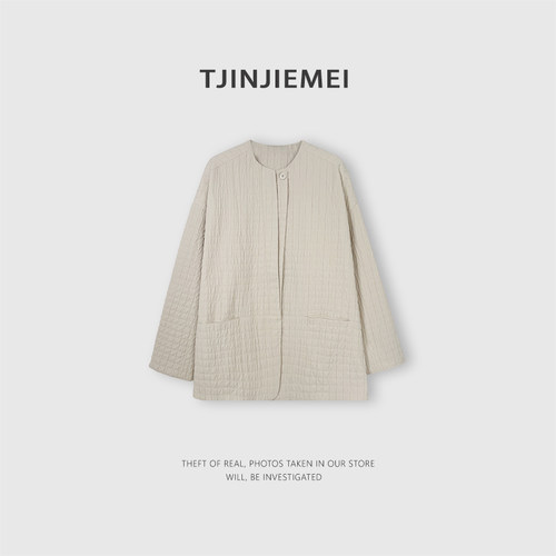 T井姐妹【白色恋人】设计感精致肌理感外套WT2603-26005
