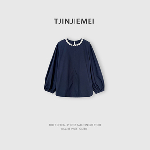 CS2601 设计感小众休闲宽松衬衫 TJ640 明珠 T井姐妹