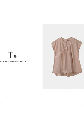 T井姐妹【水蜜桃】夏季新款休闲宽松百搭短袖CS123