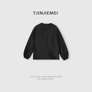 ZT737 51桑蚕丝49绵羊毛轻奢气质百搭外套WT2601 T井姐妹 嘉宾