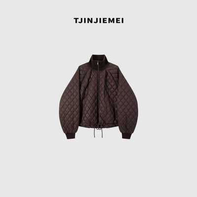 T井姐妹【小木屋】设计感轻薄菱格羽绒服外套YRF2510-Y-2534