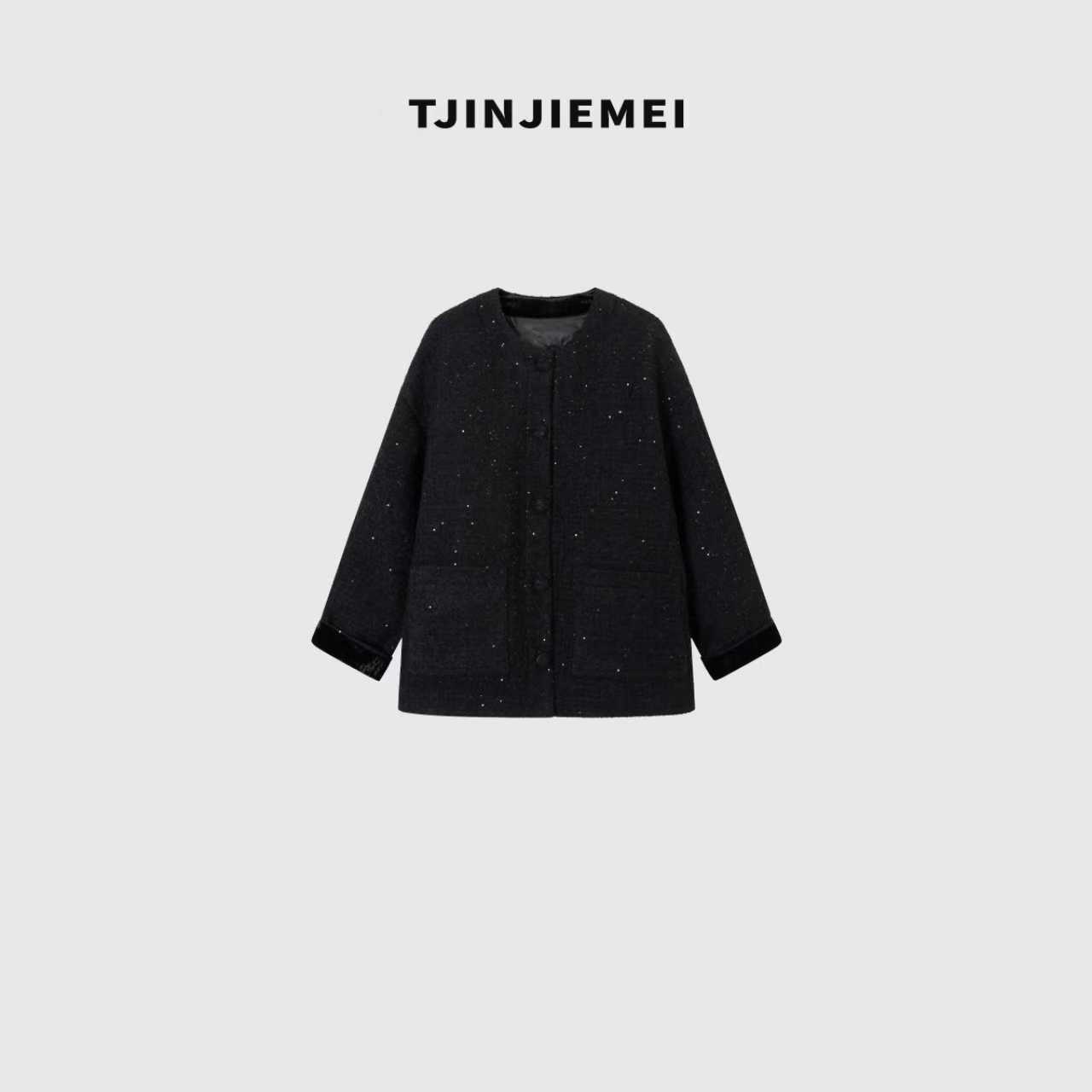 T井姐妹【夜宴】设计感轻奢时尚短款羽绒服外套YRF2510-TJ592