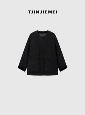 T井姐妹【夜宴】设计感轻奢时尚短款羽绒服外套YRF2510-TJ592