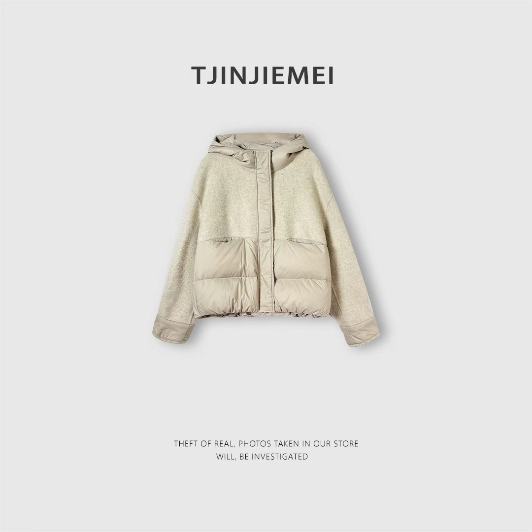 T井姐妹【奇遇】设计感连帽超柔软保暖羽绒YRF2512-D17-686
