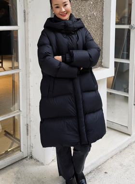 T井姐妹【风信紫】长款保暖气质宽松羽绒服女冬季YRF2410-9DZ118