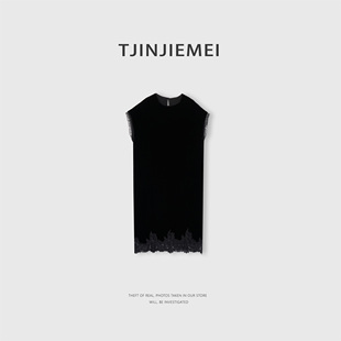 T井姐妹【露西小姐】设计感真丝丝绒气质显瘦连衣裙LYQ2603-TJ693