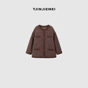 T井姐妹【太妃糖】新款设计感香风羽绒外套YRF2510-TJ551