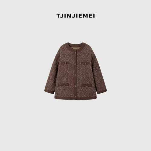 T井姐妹【太妃糖】新款设计感香风羽绒外套YRF2510-TJ551