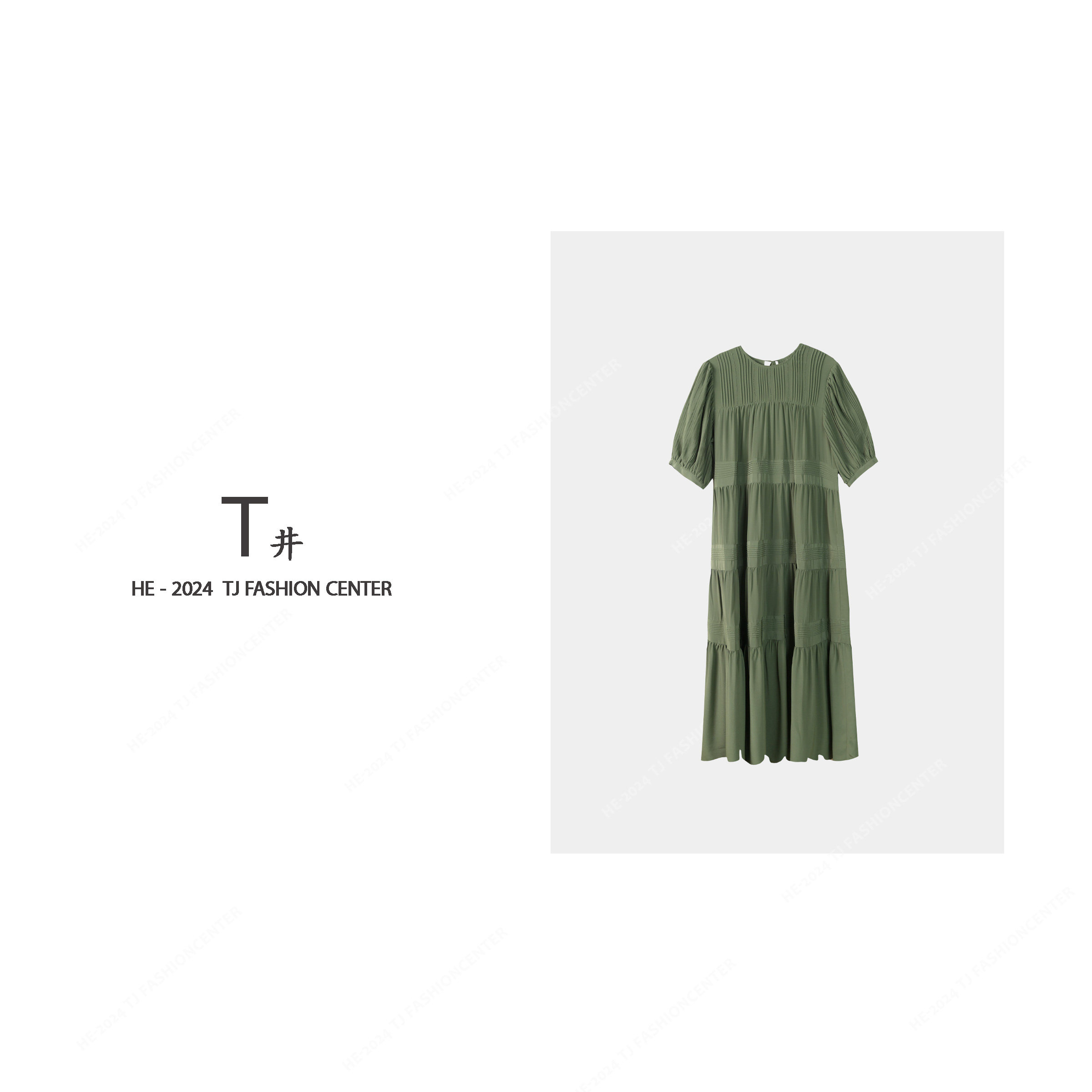 T井姐妹【姿态】夏季新款气质优雅显瘦连衣裙LYQ2405-23142A