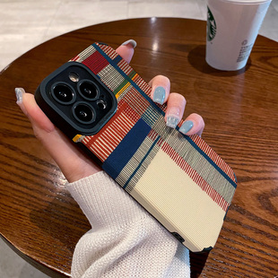 DZ华鹃适用opporeno15新款手机壳reno14pro硅胶reno13女款pro全包reno7防摔reno6拼接格子reno9小众17爆款套