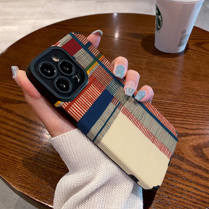 DZ华鹃适用opporeno15新款手机壳reno14pro硅胶reno13女款pro全包reno7防摔reno6拼接格子reno9小众17爆款套