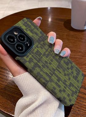 DZ华鹃适用苹果17promax手机壳Air新款iPhone16硅胶15/14plus绿色涂鸦13pro全包12防摔11复古女款8高级感秋冬