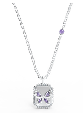 蝴蝶方牌新生系列项链