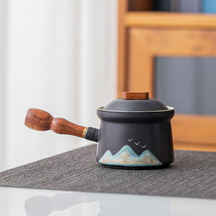 功夫茶具侧把茶壶内胆过滤单个陶瓷小茶壶泡茶家用防烫泡茶壶单壶
