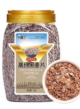 嘉力免煮健身无蔗糖1000g黑麦片