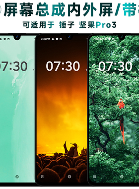 盾令适用于锤子坚果pro3屏幕总成带框电池触摸显示液晶内外手机屏