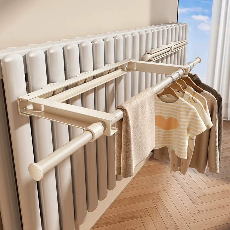 折叠隐形暖气片晾衣架专用架子