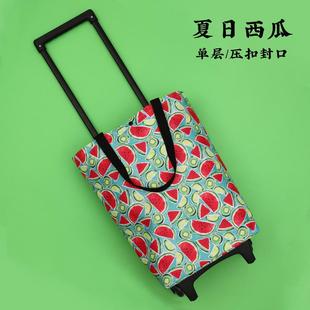 折叠购物车便携式 2025新款 老年人买菜小拉车手拉轻便防水拉杆包