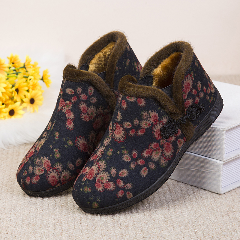 老北京布鞋女冬季保暖