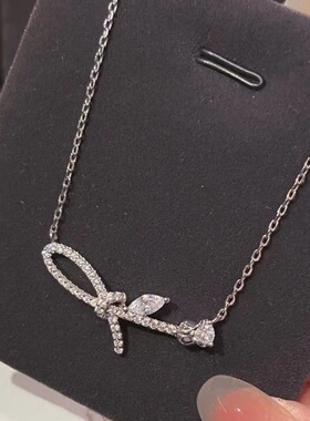 玫瑰结项链女ins风小众感网红锁骨链百搭气质颈链配饰