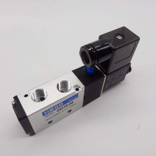 HBQD洪冰气动 二位五通电磁阀4V210-06 AC220V 4V210-08 DC24V