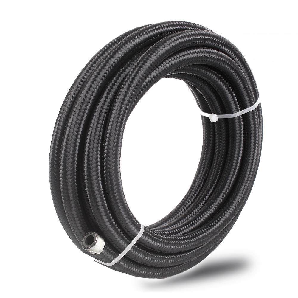 汽车油冷接头套装AN6/8/10黑色编织油冷器油管套件6米3.6米5米6.1